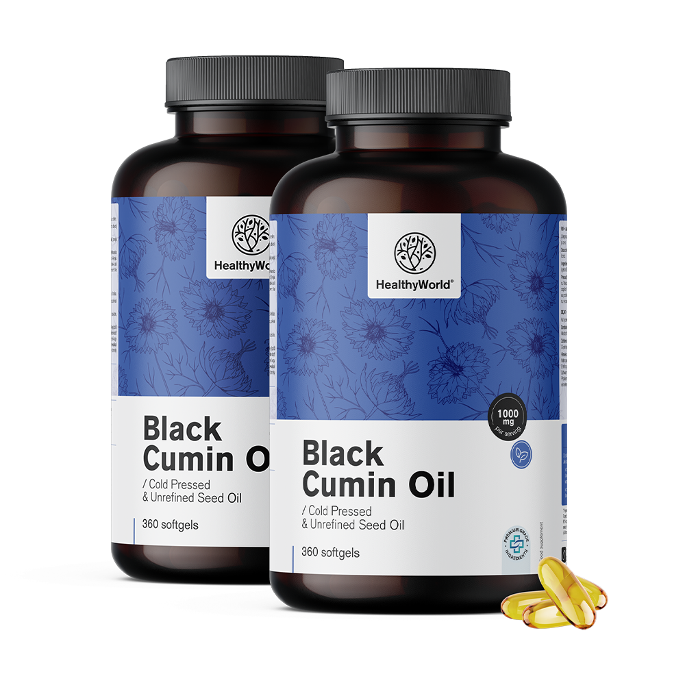 Óleo de cominho preto 1000 mg