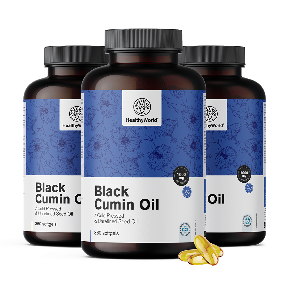Óleo de cominho preto 1000 mg