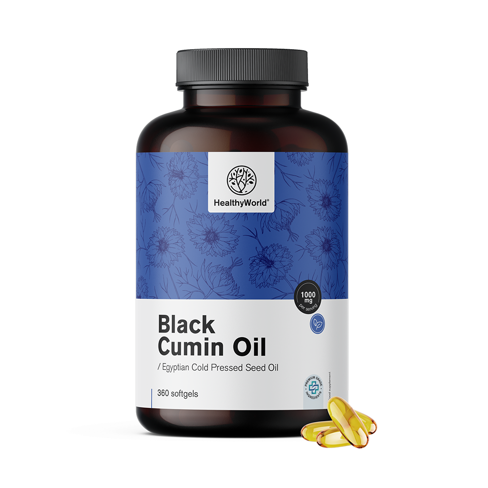Óleo de cominho preto 1000 mg
