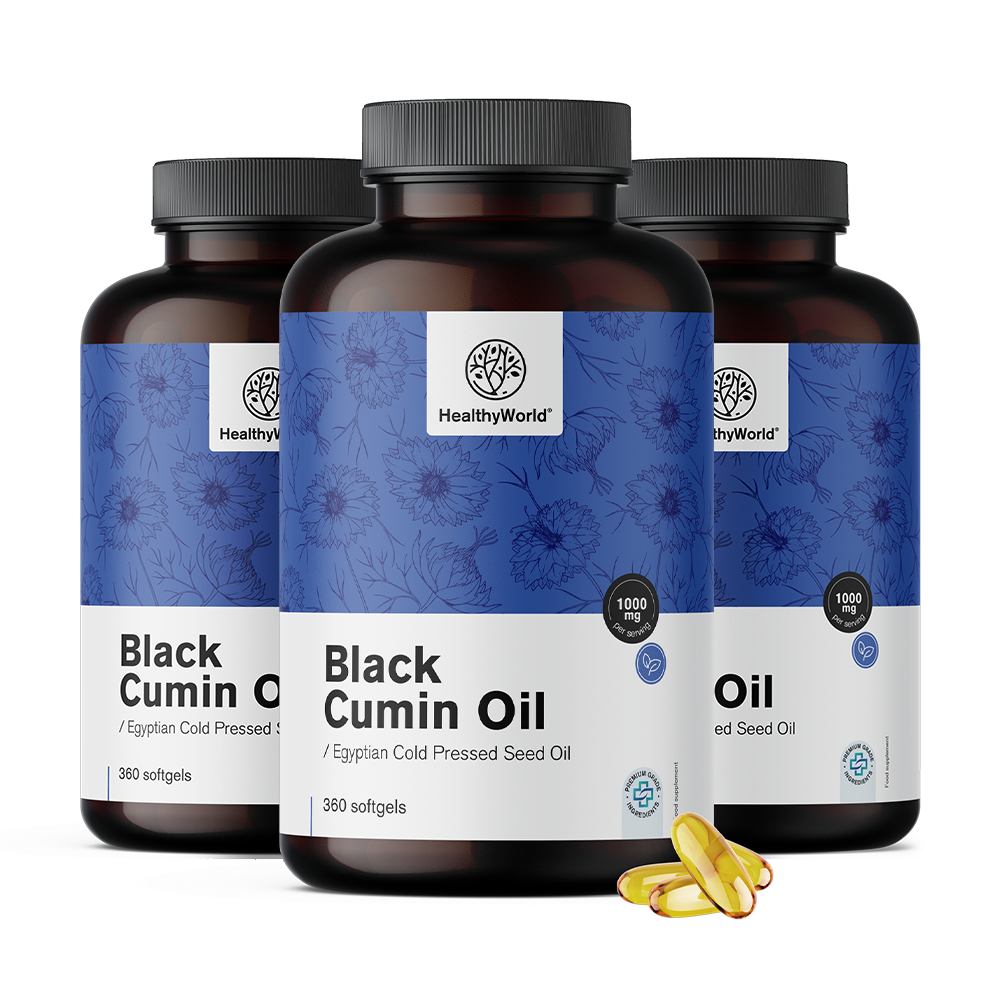 Óleo de cominho preto 1000 mg
