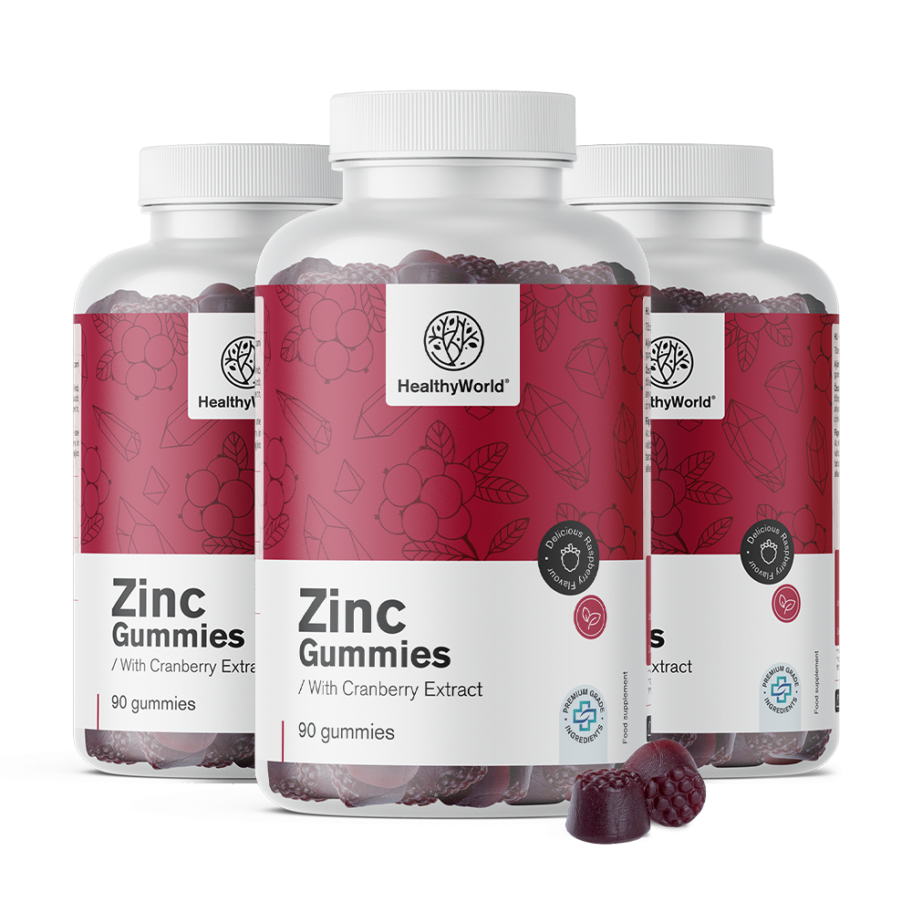 Zinco com extrato de cranberry.