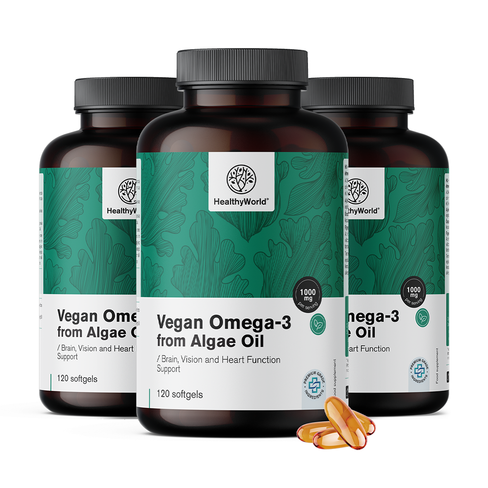 Ômega-3 vegano 1000 mg - de algas