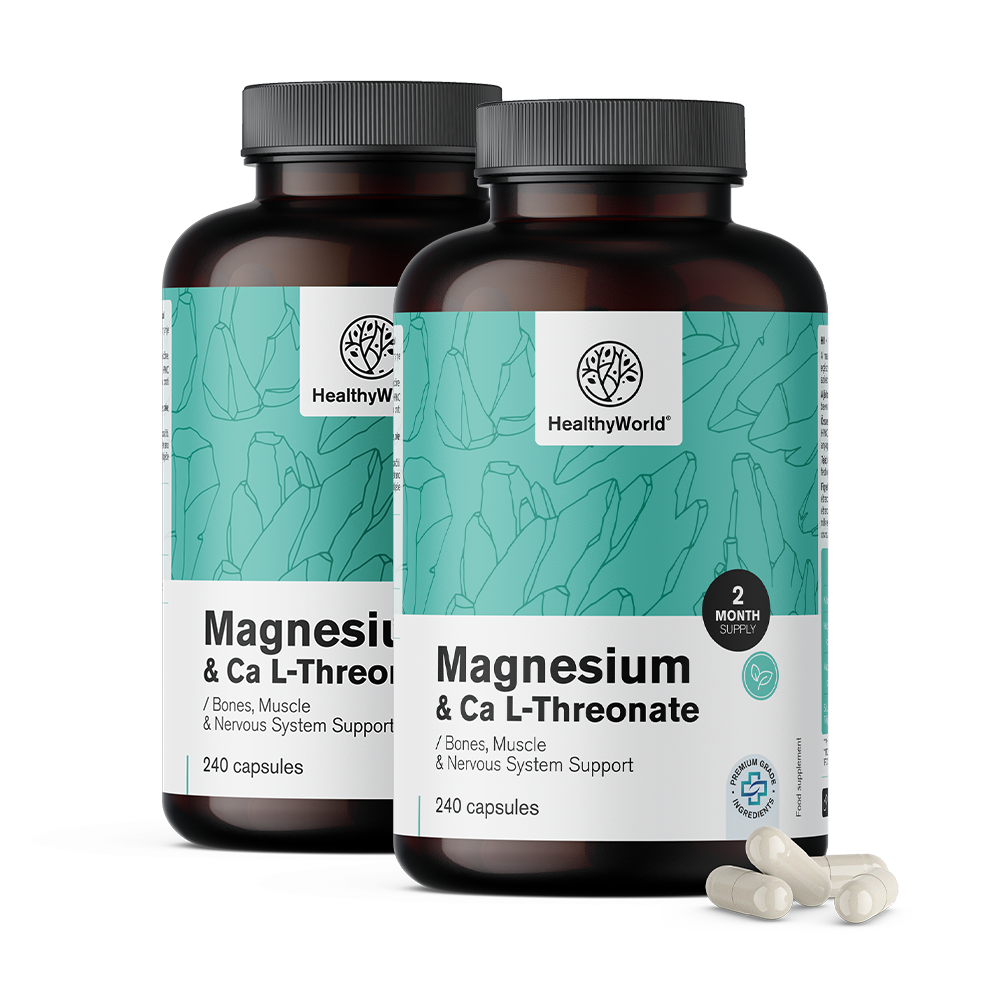Magnésio + L-Treonato de Cálcio.