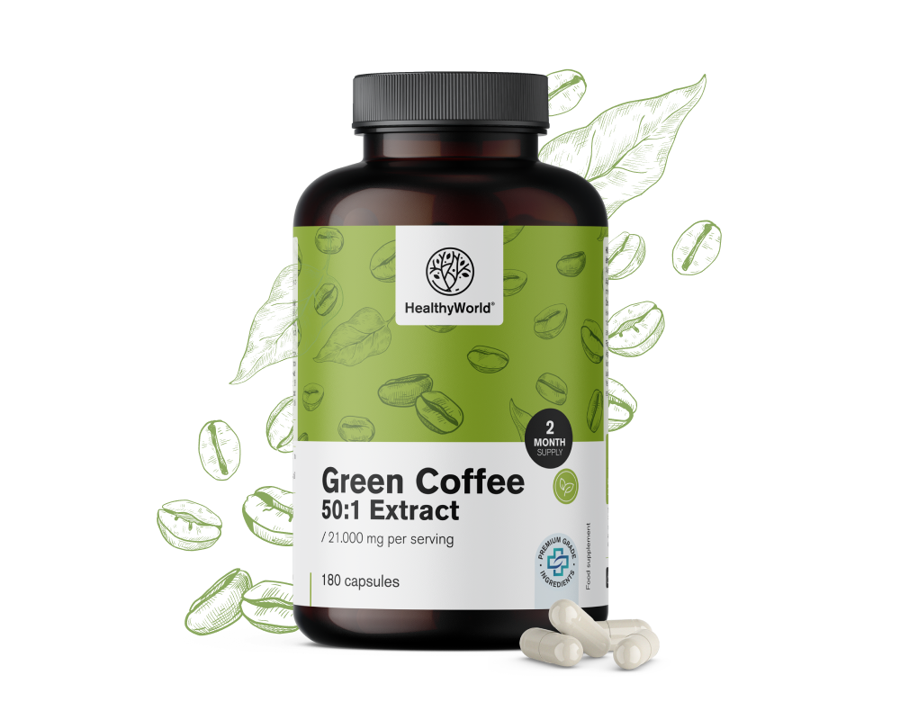 Café verde 21.000 mg - extrato 50:1