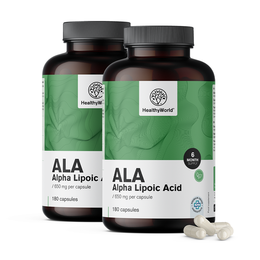 ALA - ácido alfa lipóico 650 mg.