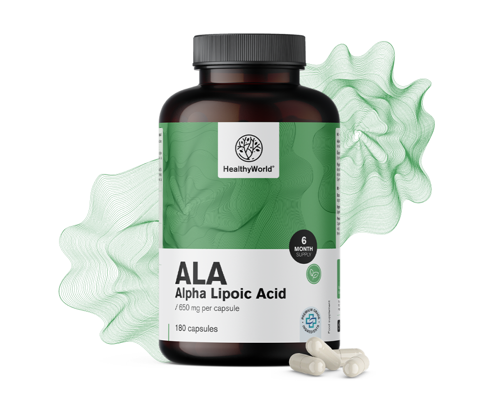 ALA – ácido alfa-lipóico 650&nbsp;mg