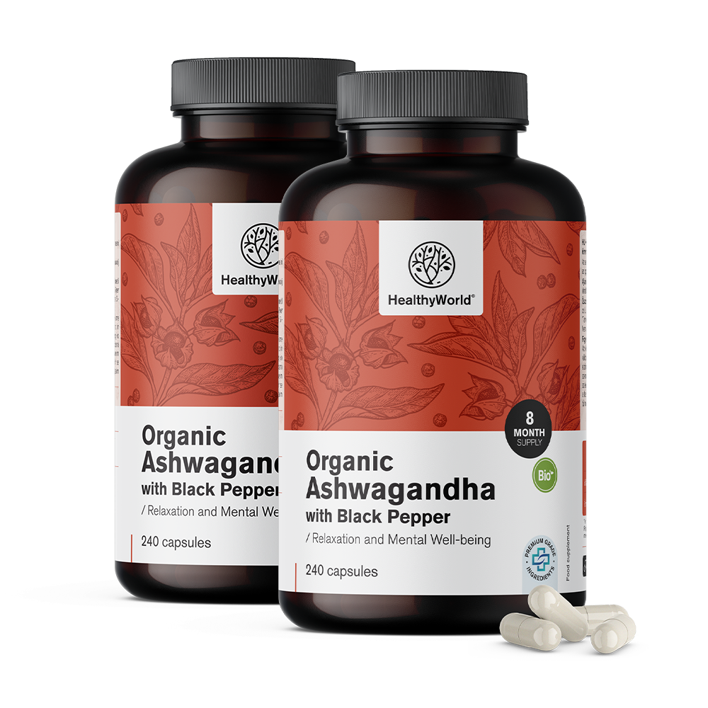 BIO Ashwagandha com pimenta preta.