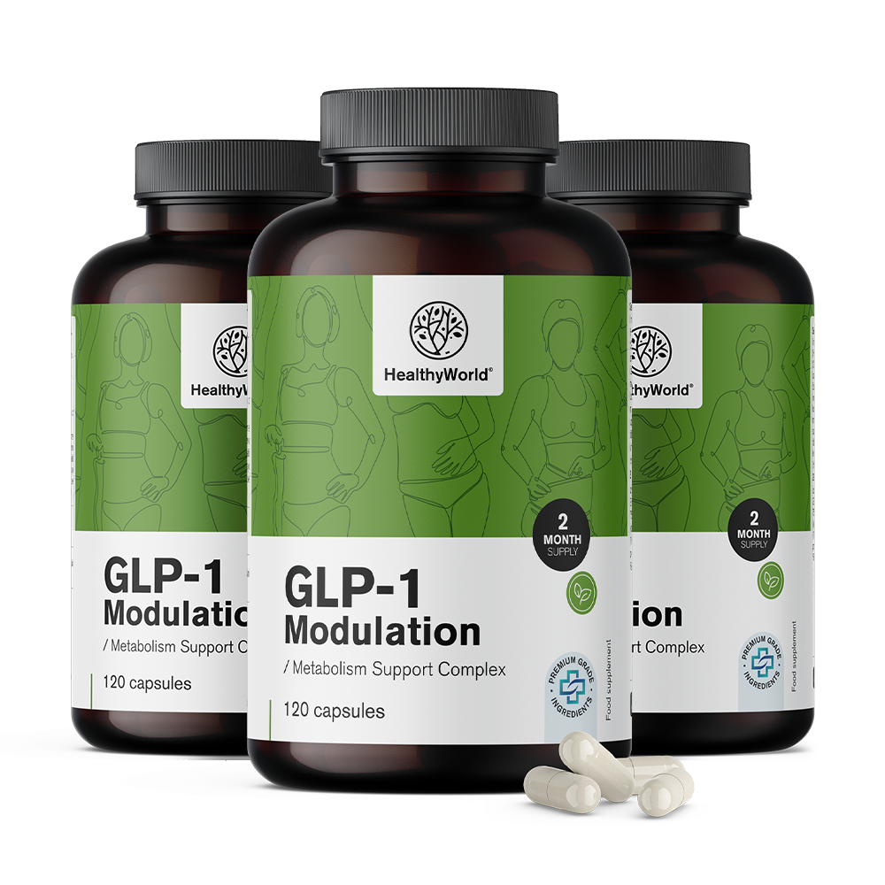 Modulação GLP-1 - complexo de suporte ao metabolismo.