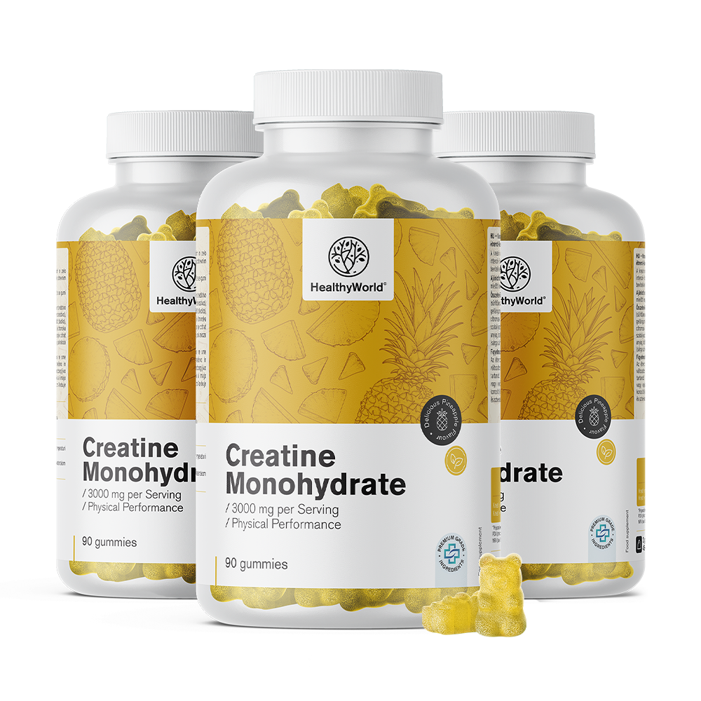 Monohidrato de creatina 3000 mg – ananás