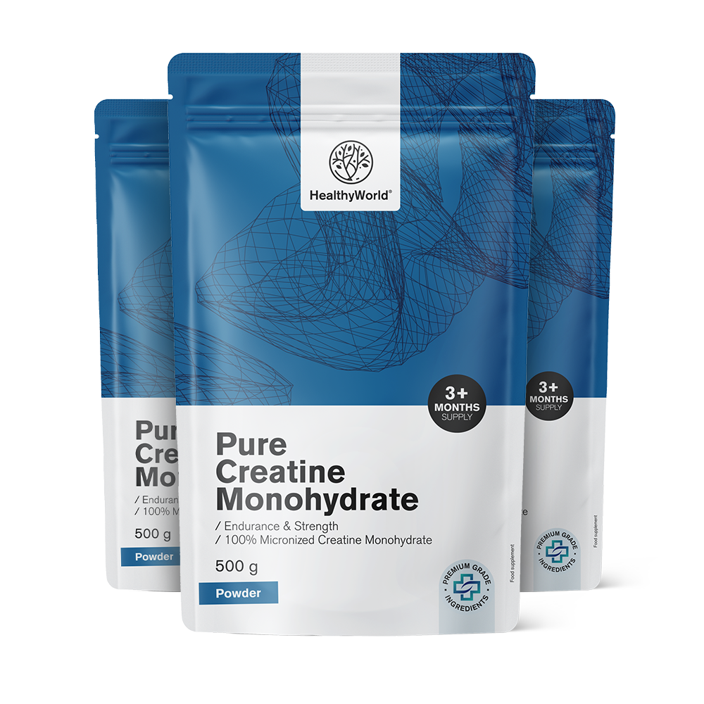 Pure creatina monohidratada em pó