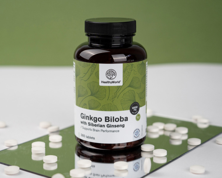 Ginkgo biloba com ginseng siberiano 6600 mg